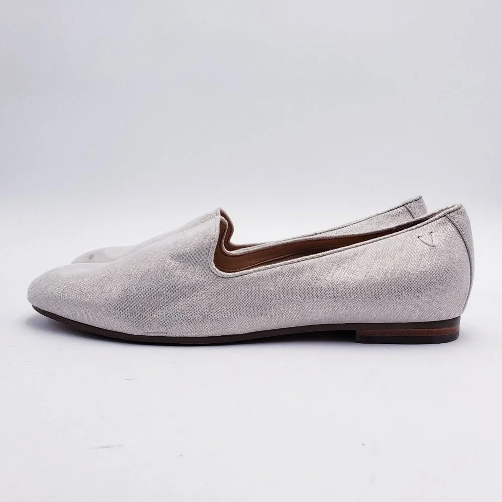 Vionic Willa‎ II Loafer Slip On Comfort Flat Silver Metallic Womens Size 11